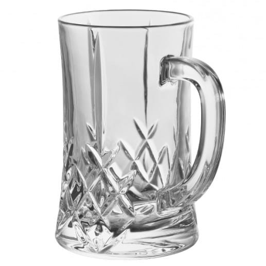 Kryształowy kufel do piwa 500ml z grawerem prezent dla dziadka