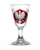 Kieliszki kryształowe do wódki 25ml motyw Polska 2szt