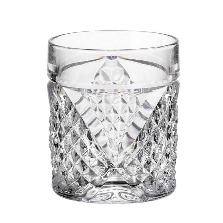 Kryształowe szklanki do whisky Megane z grawerem, 2szt w opakowaniu prezentowym