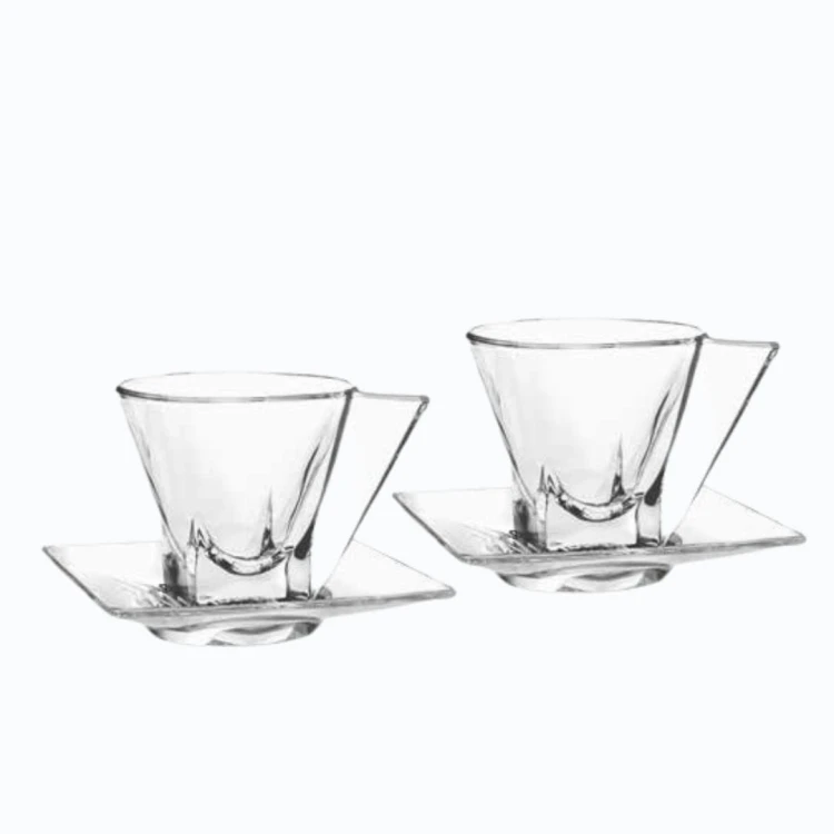 Prezent firmowy z logo - kryształowa filiżanka 190ml 1szt. - gadżet firmowy z logo