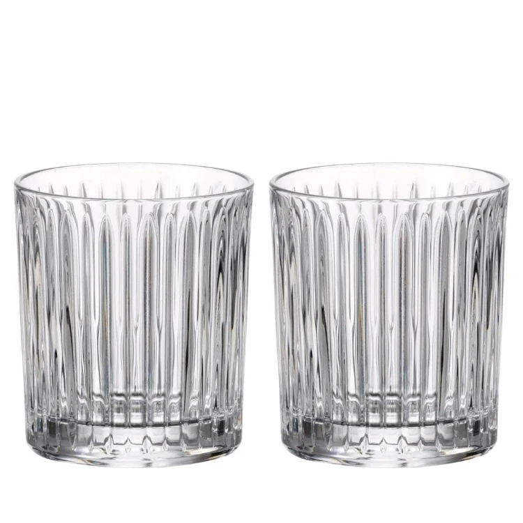 Kryształowe szklanki do whisky 280ml Universe UK80 z grawerem na dnie, 2szt