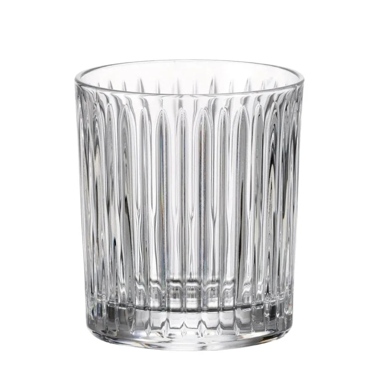 Kryształowe szklanki do whisky 280ml Universe UK80 z grawerem na dnie, 2szt