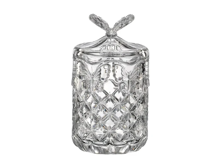 Kryształowa puszka Motyl duża 0,9L