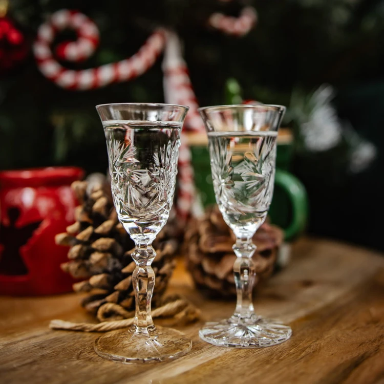 Kryształowe kieliszki do nalewek, likieru, wódki 45ml Młynek MK10 6szt