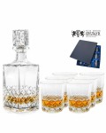 Zestaw do whisky: kryształowa karafka + kryształowe szklanki do whisky 6szt Melody w opakowaniu prezentowym LZ11