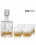 Zestaw do whisky: kryształowa karafka + kryształowe szklanki do whisky 6szt Młynek MZ10