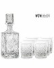 Zestaw do whisky: kryształowa karafka + kryształowe szklanki do whisky 6szt Młynek MZ10
