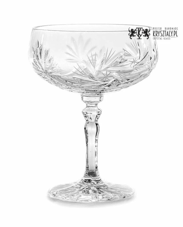 Kryształowe kieliszki do szampana płaskie 170ml Młynek MK73 6szt