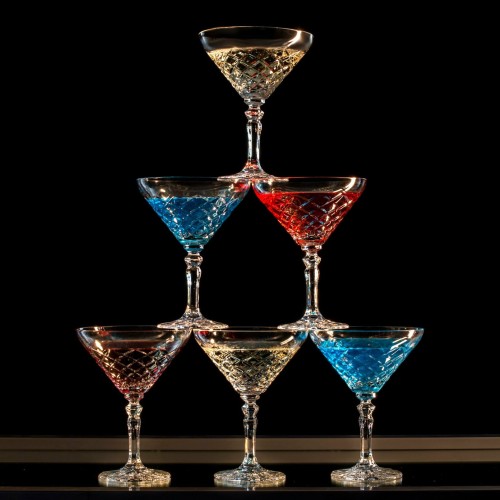 Kryształowe kieliszki do martini 115ml King KK60 6szt