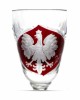 Kieliszki kryształowe do wódki 25ml motyw Polska 6szt