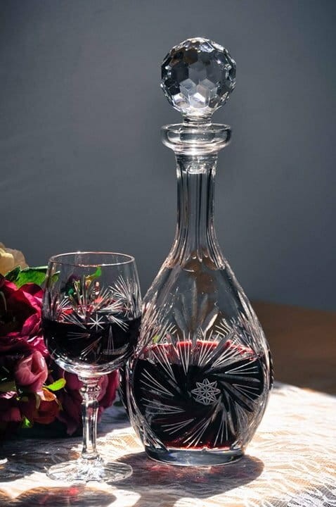 Kryształowa karafka do wina 750ml Młynek MK91