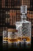Zestaw do whisky: kryształowa karafka + kryształowe szklanki do whisky 6szt w opakowaniu prezentowym King KZ11