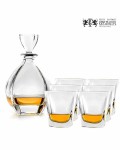 Zestaw do whisky: kryształowa karafka + kryształowe szklanki do whisky 6szt Crystalline Laguna