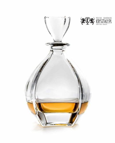 Zestaw do whisky: kryształowa karafka + kryształowe szklanki do whisky 6szt Crystalline Laguna