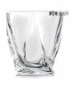 Zestaw do whisky: kryształowa karafka + kryształowe szklanki do whisky 6szt Crystalline Quadro
