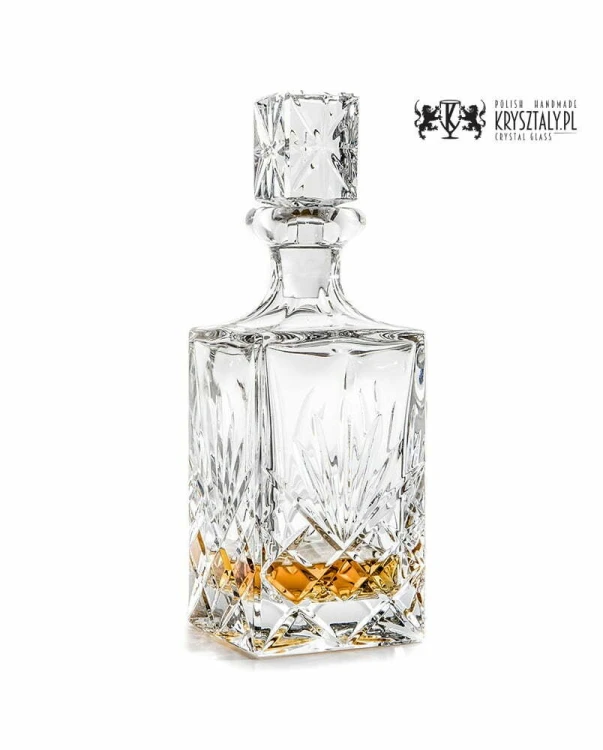 Zestaw do whisky: kryształowa karafka + kryształowe szklanki do whisky 6szt Classico CZ10