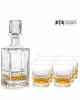 Zestaw do whisky: kryształowa karafka + kryształowe szklanki do whisky 6szt w opakowaniu prezentowym Glory GZ11