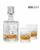 Zestaw do whisky: kryształowa karafka + kryształowe szklanki do whisky 2szt w opakowaniu prezentowym Młynek MZ23