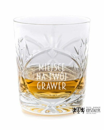Kryształowe szklanki do whisky z grawerem 260ml Młynek MK80E 2szt