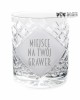 Kryształowe szklanki do whisky z grawerem 260ml King KK80E 2szt