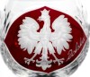 Kieliszki kryształowe do koniaku 250ml Młynek Rubinowy Motyw Polska, MK51, 1szt