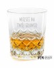 Kryształowe szklanki do whisky z grawerem 300ml Melody LK80E 2szt