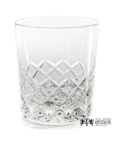 Kryształowe szklanki do whisky z grawerem 300ml Melody LK80E 2szt