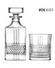 Zestaw do whisky: kryształowa karafka + kryształowe szklanki do whisky 6szt Crystalline Brillante