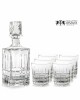 Zestaw do whisky: kryształowa karafka + kryształowe szklanki do whisky 6szt Glory GZ10