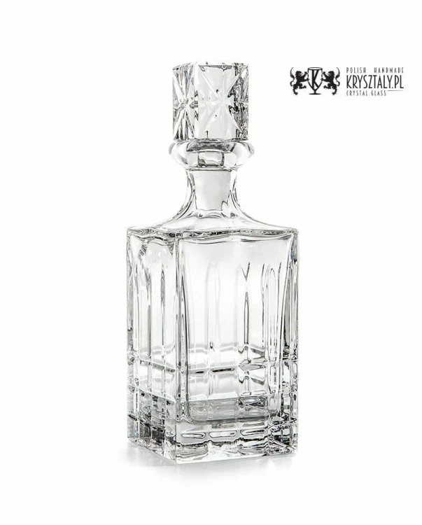 Zestaw do whisky: kryształowa karafka + kryształowe szklanki do whisky 6szt Glory GZ10