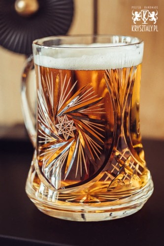 Kryształowy kufel do piwa z grawerem 500ml Młynek MK88E