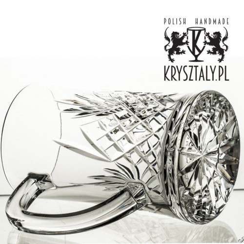 Kryształowy kufel do piwa z grawerem 600ml Classico CK88E