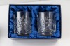 Kryształowe szklanki do whisky 260ml Młynek MK80 2szt + opakowanie ozdobne z eko skóry