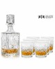 Zestaw do whisky: kryształowa karafka + kryształowe szklanki do whisky 6szt w opakowaniu prezentowym Młynek MZ11