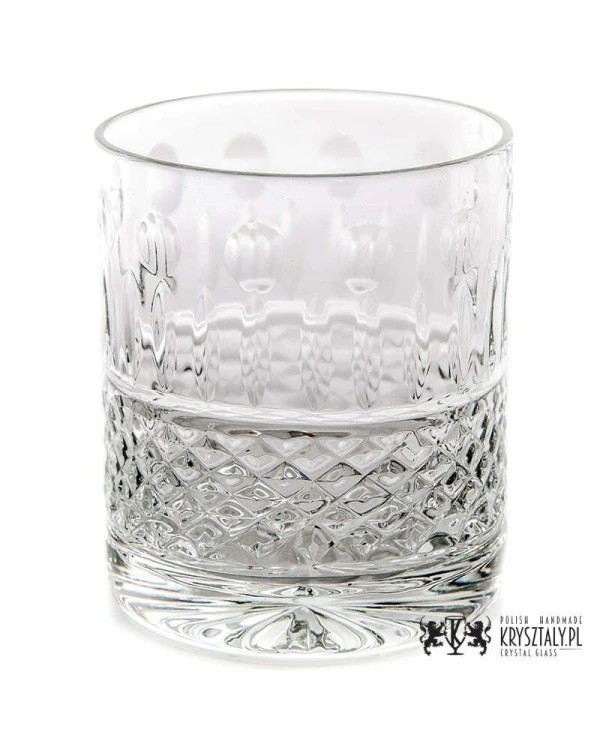 Kryształowe szklanki do whisky 260ml French FK80 2szt w pudełku prezentowym z eko-skóry