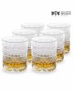 Kryształowe szklanki do whisky 260ml French FK80 2szt w pudełku prezentowym z eko-skóry