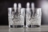 Kryształowe szklanki do whisky z grawerem na rancie 260ml Młynek MK80 2szt