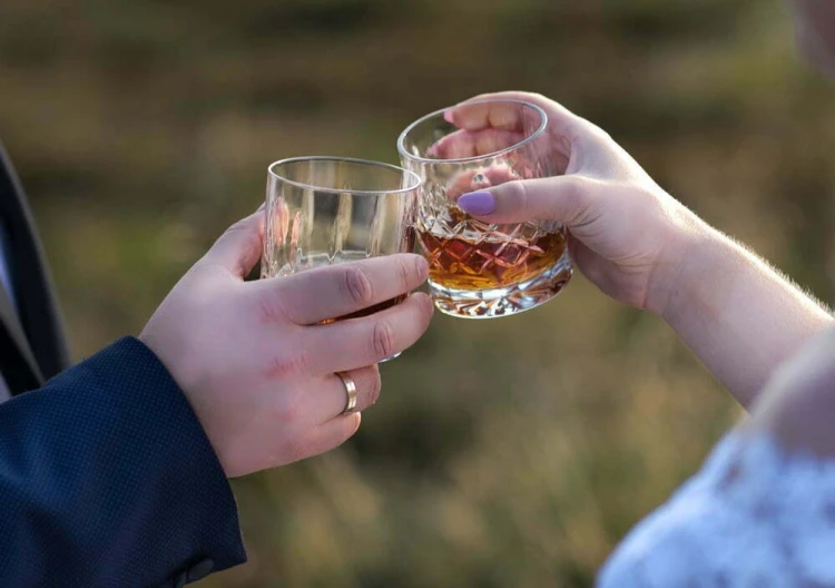 Kryształowe szklanki do whisky 300ml Elixir EK80 2szt