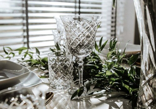 Kryształowe kieliszki do wina 240ml King KK31 w pudełku prezentowym 2szt