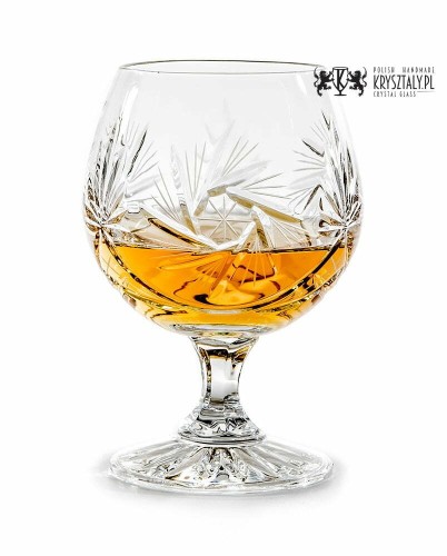 Kryształowe kieliszki do koniaku 250ml Młynek MK51- 1szt z grawerem- prezent na dzień Babci i Dziadka
