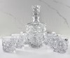 Zestaw do whisky GLACIER kryształowa karafka + kryształowe szklanki do whisky 6szt w opakowaniu prezentowym Premium