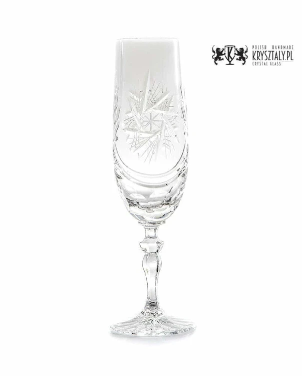 Kryształowe kieliszki do szampana z grawerem 170ml Młynek MK70 2szt -prezent na ślub, rocznicę