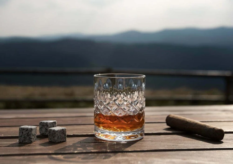 Kryształowa szklanka do whisky z grawerem 260ml Elixir EK80E 1szt