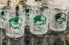 Prezent dla myśliwego - kryształowe szklanki do whisky z motywem myśliwskim zielone MK80 2szt