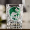 Prezent dla myśliwego - kryształowe szklanki do whisky z motywem myśliwskim zielone MK80 2szt
