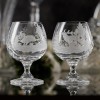 Prezent dla myśliwego - kryształowe kieliszki do koniaku 250ml 2szt w pudełku prezentowym