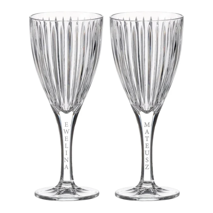 Kieliszki do wina 250ml Universe 2szt z grawerem na nóżce w opakowaniu prezentowym