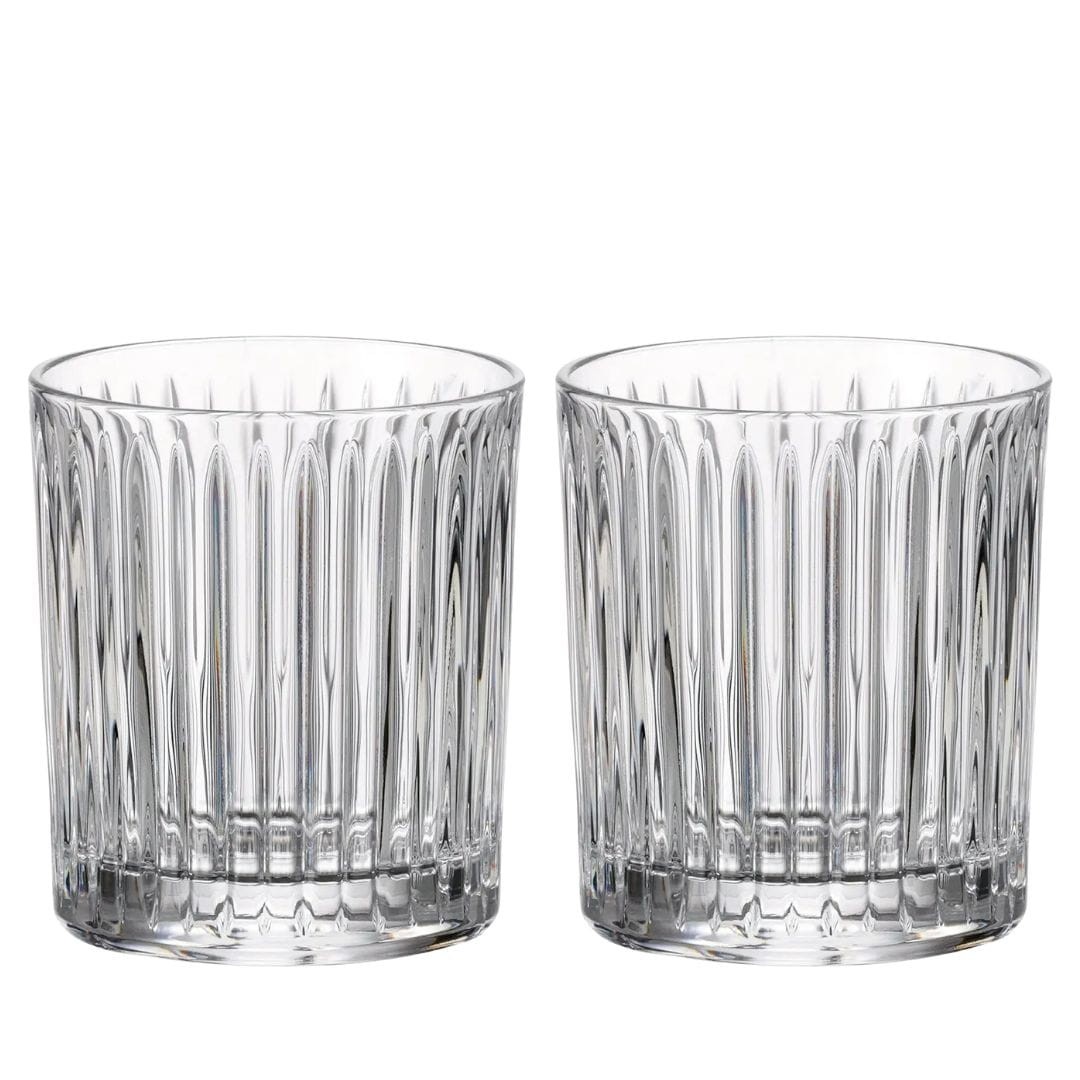 Kryształowe szklanki do whisky 280ml Universe UK80 z grawerem na dnie, 2szt