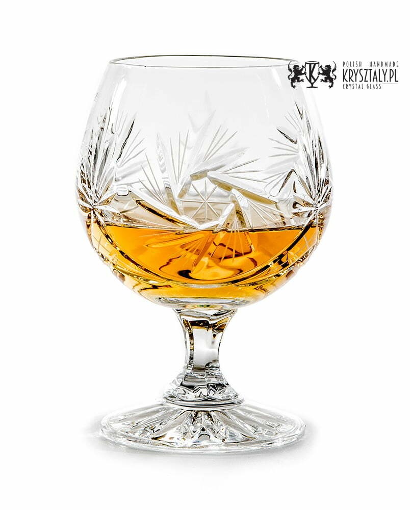 Kryształowe kieliszki do koniaku 250ml Młynek MK51- 1szt z grawerem- prezent na dzień Babci i Dziadka